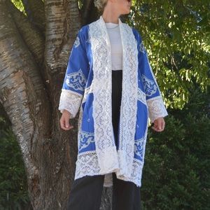 Handmade Lace and Embroidery Duster